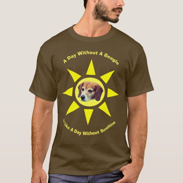 Camiseta Dia Sem Um Cachorro De Beagle (Frente)