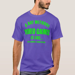 CAMISETA DIA SEM VIDEOS GAMES JOGANDO MULHERES MENS CRIANÇA
