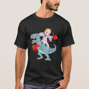 Camiseta Dia T Do Namorados Do Coração De Dinossauros Cup