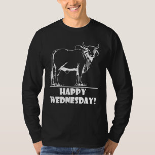 Camiseta Dia Útil - Semana Média Bovinos Vaca de Ongole