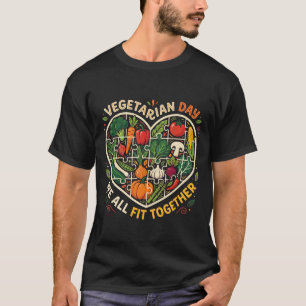 Camiseta Dia Vegetariano Clube de Legumes Coma Mais Plantas
