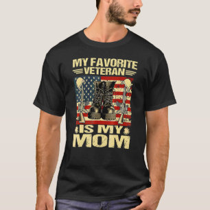 Camiseta Dia Veterano Meu Veterano Favorito É Minha Mãe Org