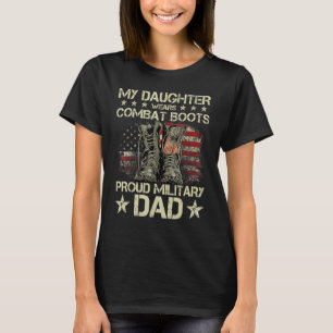 Camiseta Dia Veterano Meu Visto Filha Combina Botas Orgulho