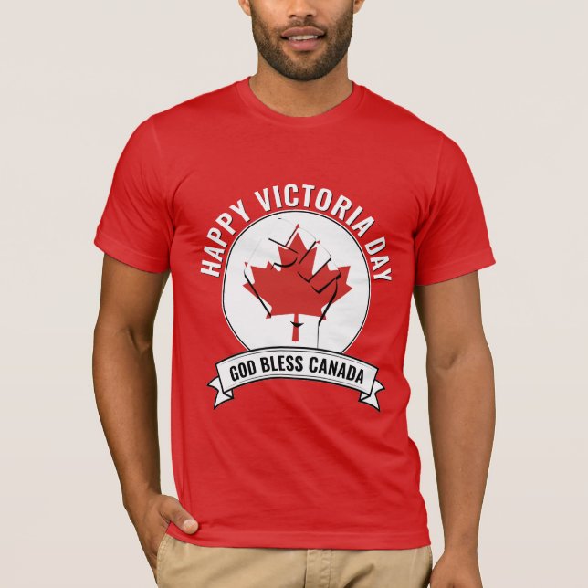 Camiseta Dia Vitória do CANADÁ deus abençoe (Frente)