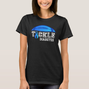 Camiseta Diabetes Azuis De Futebol Tipo 1 Diabetes T1D