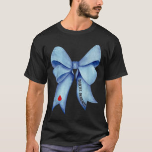 Camiseta Diabetes de Arco Azul com Diabetes Tipo 1 Diabetes