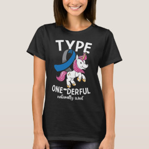 Camiseta Diabetes Doce Maravilhoso Tipo Um 