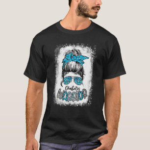 Camiseta Diabetes Guerreiro Mensagem Bun Leopard Vestimos B