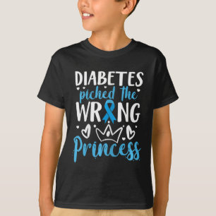 Camiseta Diabetes Pegou A Princesa Errada Diabetes Awaren