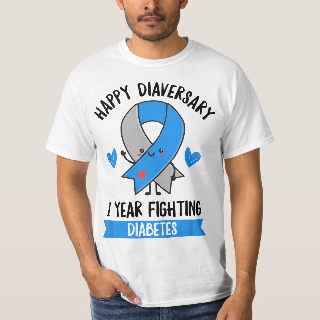 Camiseta Diabetes Pun for a T1D Diabetic (Frente)