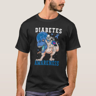 Camiseta Diabetes Sensibilização Crianças Azuis Toddler Tre