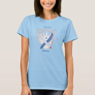 Camiseta Diabetes Sensibilização Fita Angel T-Shirt Persona