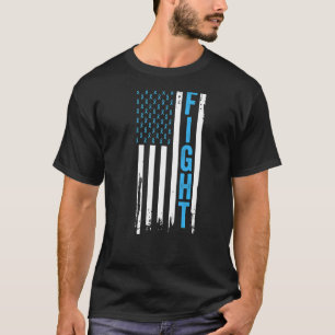 Camiseta Diabetes Sensibilização Patriótica Diabética Ameri