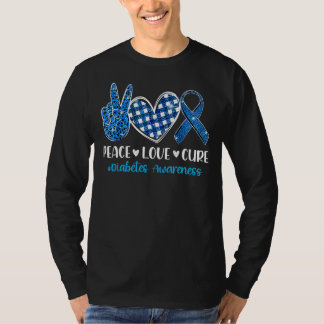 Camiseta Diabetes Sensibilização Tipo 1 2 Mulheres Crianças