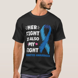 Camiseta Diabetes Sua Luta É A Minha Consciência De Luta