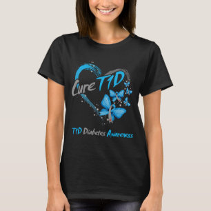 Camiseta Diabetes T1D curos tipo 1 Sensibilização Apoio à d