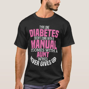 Camiseta Diabetes tia T1d Sensibilização para a diabetes Ti