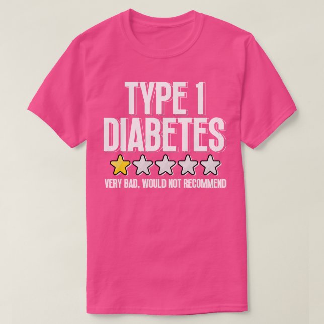 Camiseta Diabetes Tipo 1 (Frente do Design)