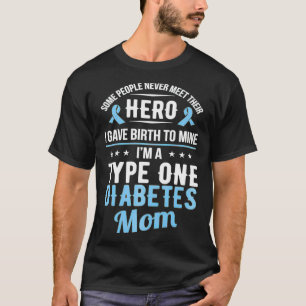 Camiseta Diabetes Tipo 1 2 Eu sou Tipo 1 Diabetes Mãe Mama