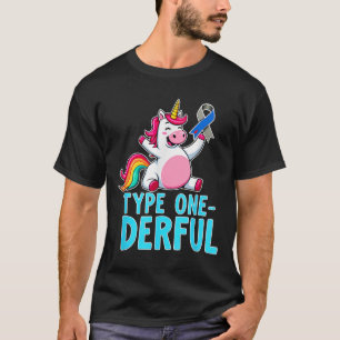 Camiseta Diabetes Tipo 1 Bonito Sensibilização T1d Tipo Um 
