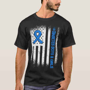 Camiseta Diabetes Tipo 1 Diabetes Boys & Girls Diabetes Rib