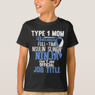 Camiseta Diabetes Tipo 1 Mãe Mãe Mãe T1d Sensibilização Dia
