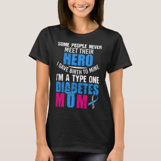 Camiseta Diabetes Tipo 1 Mãe Mãe Mãe T1d Sensibilização Dia
