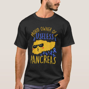 Camiseta Diabetes Tipo 1 Sensibilização Engraçada Diabetes