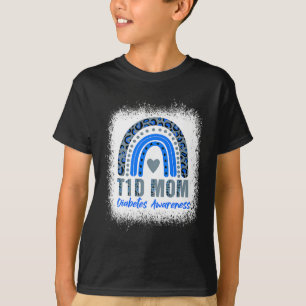 Camiseta Diabetes Tipo 1 T1d Mãe Diabetes Sensibilização Le