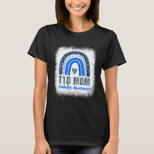 Camiseta Diabetes Tipo 1 T1d Mãe Diabetes Sensibilização Le