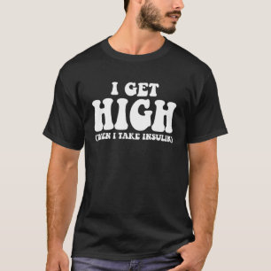 Camiseta Diabetes Tipo 1 Tipo 2 Obter Insulina Elevada