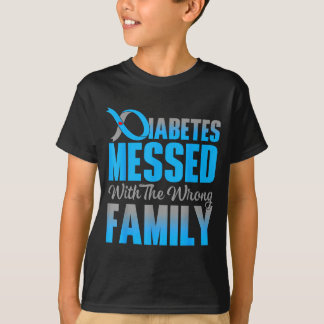 Camiseta Diabetesxe mexeu com a família errada diabetes tip