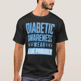 Camiseta Diabetic Awareness Wear Blue Proudly