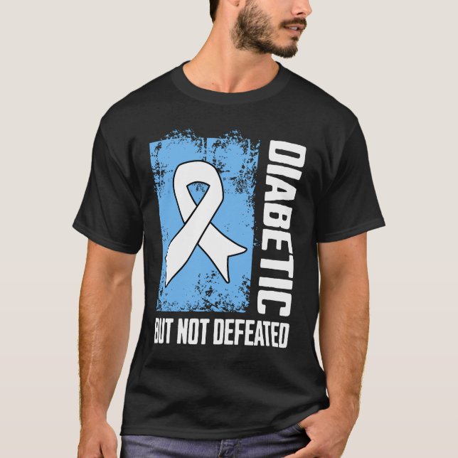 Camiseta Diabetic But Not Defeated (Frente)