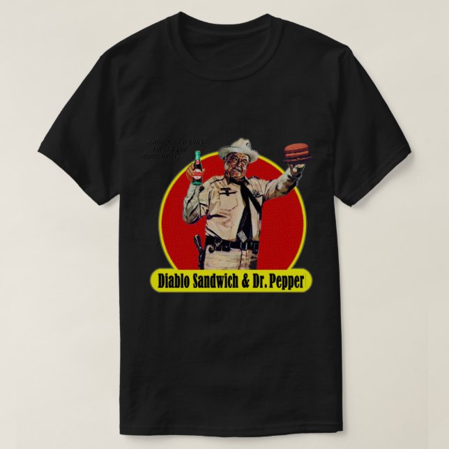 Camiseta DIABLO SANDWICH & DR Vinheta PEPPER (Frente do Design)