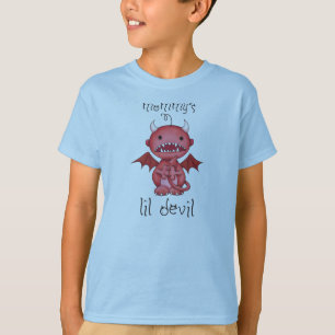 Camiseta diabo bonito do menino