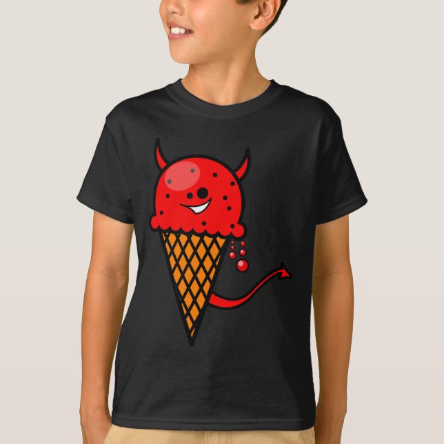 Camiseta Diabo do cone de Lil (Frente)