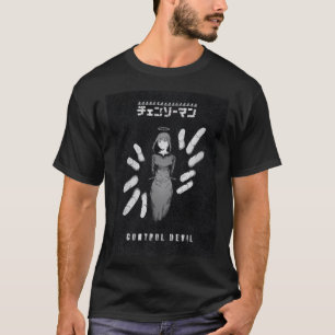 Camiseta Diabo do Controle – Ilustração Dark Anime Makima