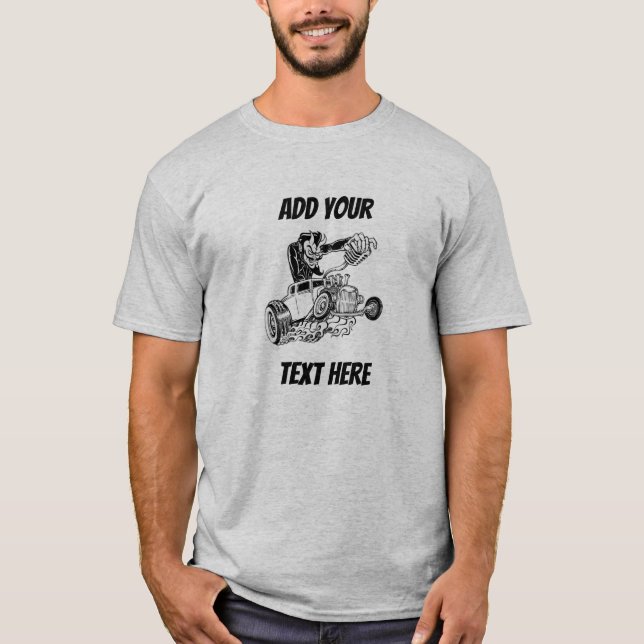 Camiseta Diabo do hot rod (Frente)