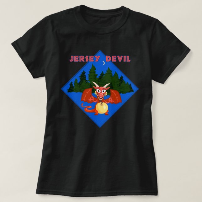 Camiseta Diabo do jérsei (Frente do Design)
