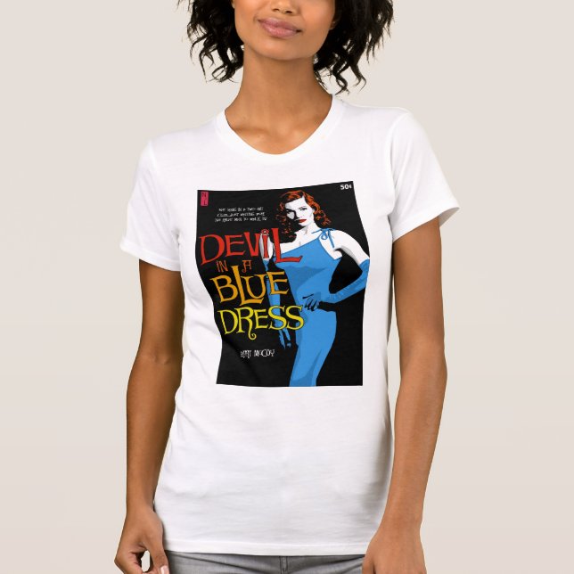 Camiseta Diabo em um vestido azul (Frente)