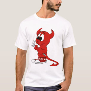 Camiseta Diabo Red Demon Cartoon Satã Mau Inferno