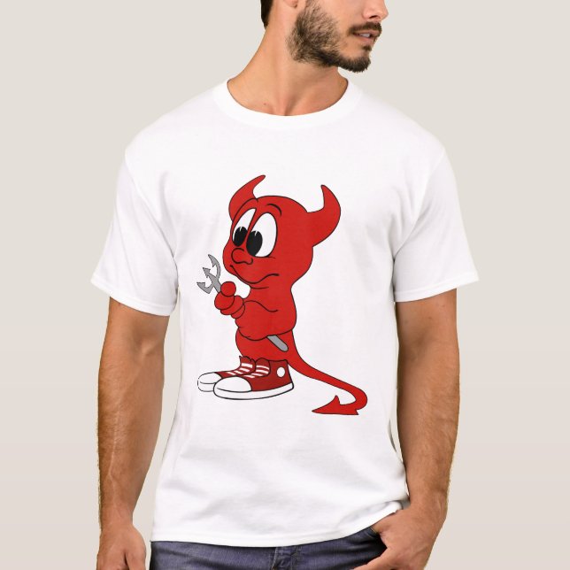 Camiseta Diabo Red Demon Cartoon Satã Mau Inferno (Frente)
