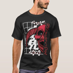 Camiseta Diabo, Satã, Lúcifer, Roupas Estéticas Japonesas J