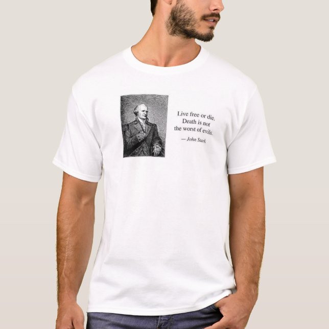 Camiseta Diácono de Ben: Livres vivos ou MORREM (Frente)