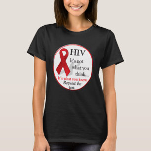 Camiseta Diagnóstico do Dia Mundial da SIDA no VIH