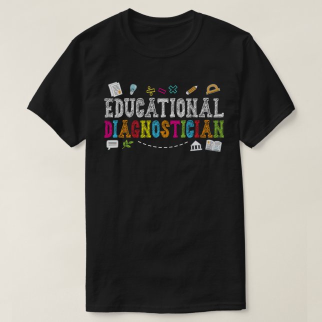 Camiseta Diagnóstico educacional de volta aos professores (Frente do Design)