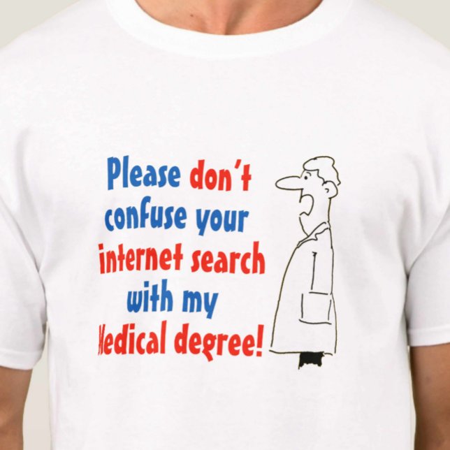 Camiseta Diagnóstico médico online e um médico qualificado (Criador carregado)