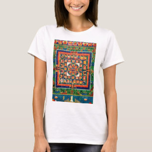 Camiseta Diagrama Cósmico Mandala para Meditação