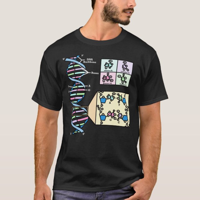 Camiseta Diagrama de DNA (Frente)